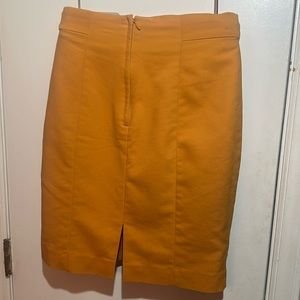 H&M Mustard colored pencil skirt
